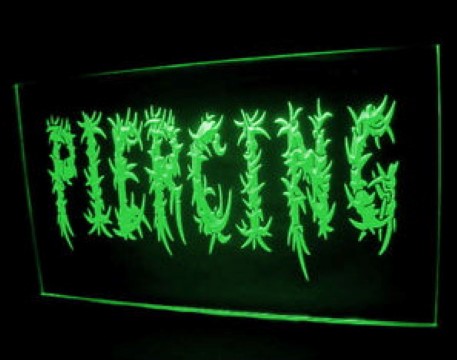 Piercing Body Ear Tattoo LED Neon Sign